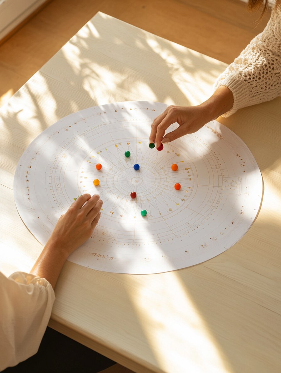 Sesión de acompañamiento del modelo Cromosíntesis: práctica guiada con el mapa de color.